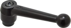 KIPP - 5/8-11, 1.18" Hub Diam, Zinc Die Cast (Steel Components) Tapped Adjustable Clamping Lever - 4.96" OAL, 3.11" High, 0.91" Hole Depth - Apex Tool & Supply