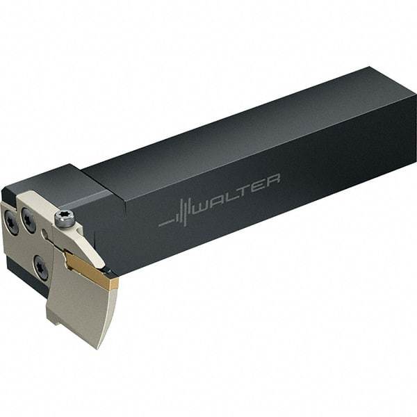 Walter - NCOE, External, Right Hand, 21mm Max Depth of Cut, 6 to 6mm Groove Width, Indexable Grooving Tool Holder - GX24-4.. Insert Compatibility, 25mm Shank Height, 25mm Shank Width, 141.3mm OAL - Apex Tool & Supply