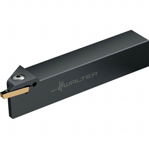 Walter - External Thread, 0.1575" Max Depth of Cut, 1.5mm Min Groove Width, 141.5mm OAL, Right Hand Indexable Grooving Cutoff Toolholder - 25mm Shank Height x 25mm Shank Width, GX16-.. Insert Style, G1511 Toolholder Style - Apex Tool & Supply