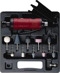 Chicago Pneumatic - 1/4 Inch Spindle, 23.1 CFM, Straight Die Grinder Kit - 90 psi Air Pressure - Apex Tool & Supply