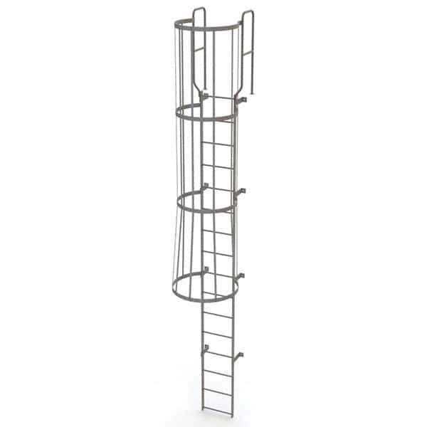 TRI-ARC - Rolling & Wall Mounted Ladders & Platforms Type: Fixed Ladder Style: Safety Cage - Apex Tool & Supply