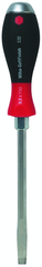 12.0 x 200mm - SoftFinish® Cushion Grip Extra Heavy Duty Slotted Screwdriver w/Hex Bolster & Metal Striking Cap - Apex Tool & Supply