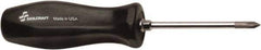 Ability One - #1, 3" OAL, Standard Phillips Screwdriver - 3" Blade Length, Round Shank, Ergonomic Handle - Apex Tool & Supply