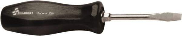 Ability One - Standard Slotted Screwdriver - Round Shank, Ergonomic Handle - Apex Tool & Supply