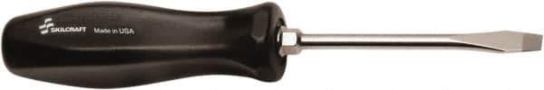Ability One - Standard Slotted Screwdriver - Round Shank, Ergonomic Handle - Apex Tool & Supply