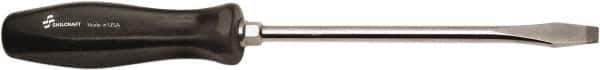 Ability One - Standard Slotted Screwdriver - Round Shank, Ergonomic Handle - Apex Tool & Supply