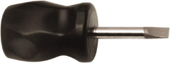Ability One - Standard Slotted Screwdriver - Round Shank, Ergonomic Handle - Apex Tool & Supply