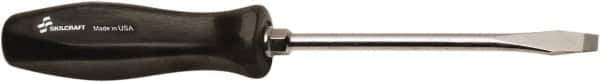 Ability One - Standard Slotted Screwdriver - Round Shank, Ergonomic Handle - Apex Tool & Supply