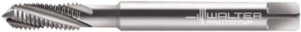 Walter-Prototyp - 3/8-24 UNF 4 Flute 3B Modified Bottoming Spiral Flute Tap - Powdered Metal, Bright Finish, 100mm OAL, Right Hand Flute, Right Hand Thread, Series 234104 - Apex Tool & Supply