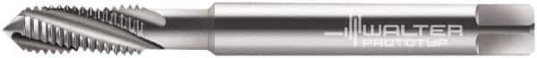 Walter-Prototyp - M10x1.50 Metric 4 Flute 6HX Modified Bottoming Spiral Flute Tap - Powdered Metal, Bright Finish, 100mm OAL, Right Hand Flute, Right Hand Thread, Series 204102 - Exact Industrial Supply