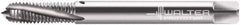 Walter-Prototyp - M4x0.70 Metric 3 Flute 6HX Modified Bottoming Spiral Flute Tap - Powdered Metal, Bright Finish, 63mm OAL, Right Hand Flute, Right Hand Thread, Series 204101 - Exact Industrial Supply