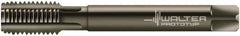 Walter-Prototyp - M10x1.00 Metric Fine 6HX 4 Flute Nitride/Oxide Finish Powdered Metal Straight Flute Machine Tap - Modified Bottoming, Right Hand Thread, 90mm OAL, 20mm Thread Length, Oversize - Apex Tool & Supply