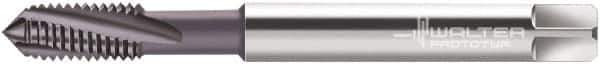 Walter-Prototyp - 5/16-24 UNJF 3 Flute 3B Modified Bottoming Spiral Flute Tap - Powdered Metal, AlCrN Finish, 90mm OAL, Right Hand Flute, Right Hand Thread, Series 2340663 - Apex Tool & Supply