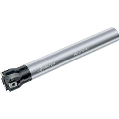 Walter - 1-1/2" Cut Diam, 0.48" Max Depth of Cut, 1-1/2" Shank Diam, 10" OAL, Indexable Square Shoulder End Mill - Multiple Insert Styles, Cylindrical Shank, 90° Lead Angle, Through Coolant, Series Blaxx - Apex Tool & Supply