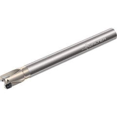 Walter - 10mm Cut Diam, 8mm Max Depth of Cut, 16mm Shank Diam, 160mm OAL, Indexable Square Shoulder End Mill - Multiple Insert Styles, Cylindrical Shank, 90° Lead Angle, Through Coolant, Series Xtra-tec - Apex Tool & Supply