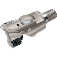 Walter - 25mm Cut Diam, 22mm Max Depth of Cut, Indexable Square Shoulder Helical End Mill - Multiple Insert Styles, T22 Modular Connection, 90° Lead Angle, Through Coolant - Apex Tool & Supply