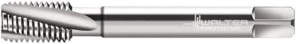 Walter-Prototyp - M14x1.00 Metric Fine 4 Flute 6HX Modified Bottoming Spiral Flute Tap - Powdered Metal, Bright Finish, 100mm OAL, Right Hand Flute, Right Hand Thread, Series 21466 - Apex Tool & Supply