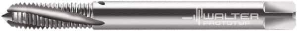 Walter-Prototyp - M6x1.00 Metric Special (MJ) 3 Flute 4H Modified Bottoming Spiral Flute Tap - Powdered Metal, Bright Finish, 80mm OAL, Right Hand Flute, Right Hand Thread, Series 2041014 - Apex Tool & Supply
