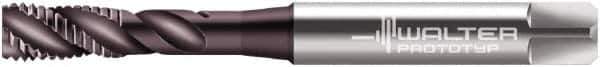 Walter-Prototyp - 1/4-28 UNF 3 Flute 2B Modified Bottoming Spiral Flute Tap - Powdered Metal, Hardlube Finish, 80mm OAL, Right Hand Flute, Right Hand Thread, Series EP2351312 - Apex Tool & Supply
