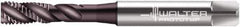 Walter-Prototyp - 1/4-28 UNF 3 Flute 2B Modified Bottoming Spiral Flute Tap - Powdered Metal, Hardlube Finish, 80mm OAL, Right Hand Flute, Right Hand Thread, Series EP2351312 - Apex Tool & Supply
