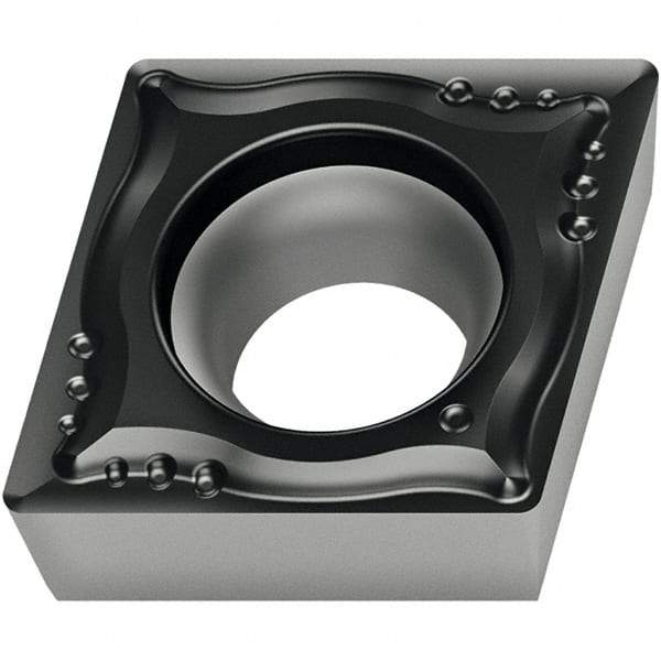 Walter - CCGT432 MP4 Grade WPP10S Carbide Turning Insert - TiCN/Al2O3/TiN Finish, 80° Diamond, 1/2" Inscr Circle, 3/16" Thick, 1/32" Corner Radius - Apex Tool & Supply