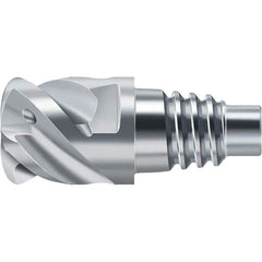 Walter-Prototyp - H2EC Carbide End Milling Tip Insert - TiAlN/TiAl Finish, 4 Flutes, 20mm Cutting Diam, 12mm Depth of Cut, 21.3mm Extension, 0.0787" Cnr Rad - Apex Tool & Supply
