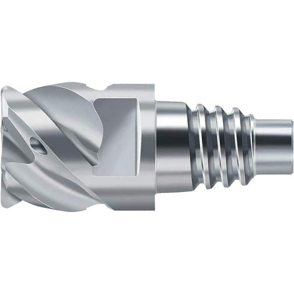 Walter-Prototyp - H2EC Carbide End Milling Tip Insert - TiAlN/TiAl Finish, 5 Flutes, 25mm Cutting Diam, 15mm Depth of Cut, 25.6mm Extension, 0.0787" Cnr Rad - Apex Tool & Supply