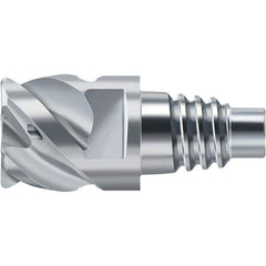 Walter-Prototyp - H2EC Carbide End Milling Tip Insert - TiAlN/TiAl Finish, 4 Flutes, 16mm Cutting Diam, 10mm Depth of Cut, 18.7mm Extension, 0.1575" Cnr Rad - Apex Tool & Supply