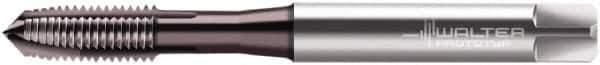 Walter-Prototyp - M6x1.00 Metric, 3 Flute, Hardlube Finish, Powdered Metal Spiral Point Tap - Plug Chamfer, Left Hand Thread, 80mm OAL, 15mm Thread Length, 6mm Shank Diam, 6HX Class of Fit, Series EP2021382 - Exact Industrial Supply