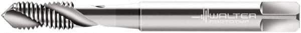Walter-Prototyp - M6x1.00 Metric 2 Flute 6G Modified Bottoming Spiral Flute Tap - Cobalt, Bright Finish, 80mm OAL, Right Hand Flute, Right Hand Thread, Series N20536 - Exact Industrial Supply