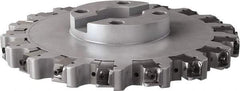 Seco - Shell Mount Connection, 0.6299" Cutting Width, 3.6024" Depth of Cut, 315mm Cutter Diam, 2.3622" Hole Diam, 18 Tooth Indexable Slotting Cutter - R335.25 Toolholder, LNHQ 1707, XNHQ 1707 Insert, Left Hand Cutting Direction - Apex Tool & Supply