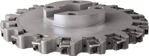 Seco - Shell Mount Connection, 0.6299" Cutting Width, 3.6024" Depth of Cut, 315mm Cutter Diam, 2.3622" Hole Diam, 18 Tooth Indexable Slotting Cutter - R335.25 Toolholder, LNHQ 1707, XNHQ 1707 Insert, Right Hand Cutting Direction - Apex Tool & Supply