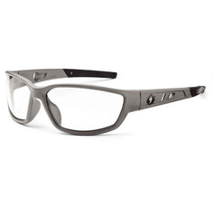 Kvasir Clear Lens Matte Gray Safety Glasses - Apex Tool & Supply