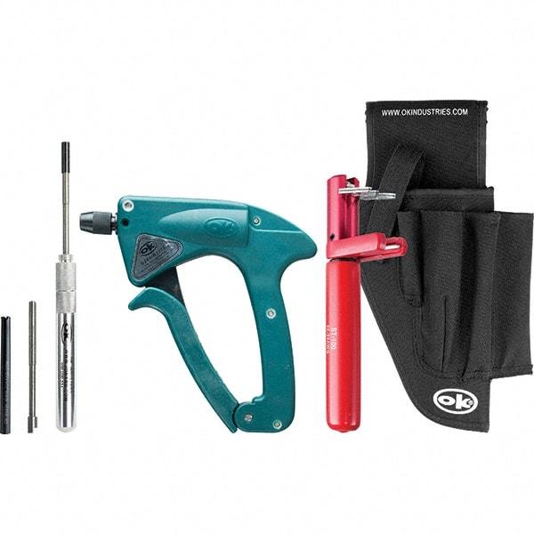 OK Industries - 24 to 22 AWG Compatible Wire, Plastic and Steel Wire Wrapping and Unwrapping Tool Kit - 6 Piece, Noninsulated - Apex Tool & Supply