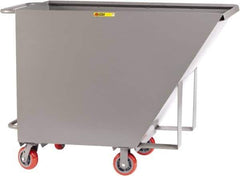 Little Giant - 2,000 Lb Load Capacity, 3/4 Cu Yd, Steel Tilt Truck - 27" Wide x 56-3/4" Long x 40-5/8" High, Gray - Apex Tool & Supply