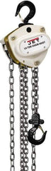 Jet - 3,300 Lb Lifting Capacity, 15' Lift Height, Hand Hoist - Made from Chain - Apex Tool & Supply