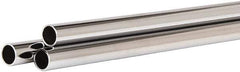 ECONOCO - 60" Max Width Round Tubing Closet Rod - 1.062" Diam, Chrome Finish - Apex Tool & Supply
