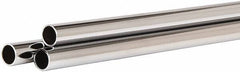 ECONOCO - 60" Max Width Round Tubing Closet Rod - 1" Diam, Chrome Finish - Apex Tool & Supply