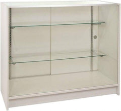 ECONOCO - 2 Shelf Visible Storage Cabinet - Melamine, 70" Wide x 20" Deep x 38" High, White - Apex Tool & Supply