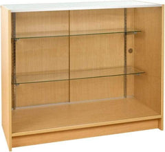 ECONOCO - 2 Shelf Visible Storage Cabinet - Melamine, 48" Wide x 20" Deep x 38" High, Maple - Apex Tool & Supply