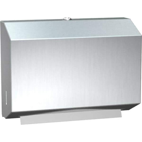 ASI-American Specialties, Inc. - Manual, Stainless Steel Paper Towel Dispenser - 200 C-Fold or 275 Multi-Fold, Silver - Apex Tool & Supply
