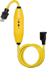 Tower - 1 Outlet, 125 Volt, 15 Amp Rating, 4 to 6 mA Max Surge, Plug In, Automatic, Commercial, Industrial GFCI - 6 Ft. Long Cord, 5-15P and R NEMA Configuration, Polycarbonate Housing - Apex Tool & Supply