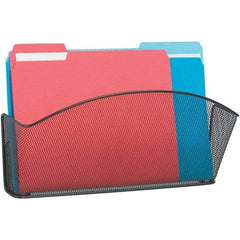 Safco - 15" Wide x 3" Deep x 9" High, 1 Compartment, Steel Wall File - Black, 15" Compartment Width x 3" Compartment Depth x 9" Compartment Height - Apex Tool & Supply