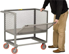 Little Giant - 2,000 Lb Capacity Steel Raised Deck Box Truck - Steel Deck, 30" OAW, 48" Platform Length x 20" Platform Height, Polyurethane Casters - Apex Tool & Supply