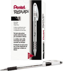 Pentel - Conical Ball Point Pen - Black - Apex Tool & Supply