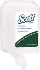 Scott - 1,000 mL Moisturizing Lotion - Comes in Dispenser Refill, Fresh Scent - Apex Tool & Supply