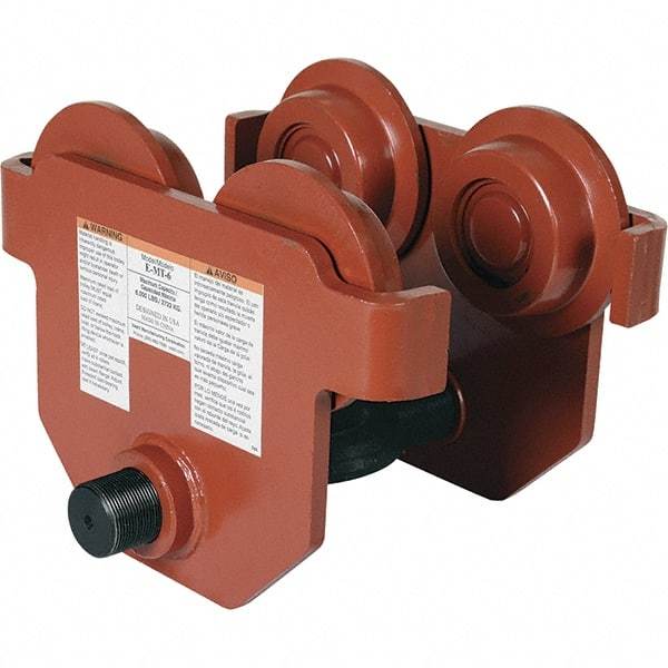 Vestil - 3 Ton Capacity Low Profile Manual Trolley - 3" to 8-5/8" Flange Width - Apex Tool & Supply