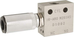 ARO/Ingersoll-Rand - 1/8" Inlet x 1/8" Outlet, Pilot Actuator, Spring Return, 2 Position, Body Ported Solenoid Air Valve - 0.25 CV, 3 Way, 140 psi, 122° Max Temp, 15° Min Temp - Apex Tool & Supply