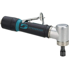 Dynabrade - 1/4" Collet, Angle Handle, Air Angle Die Grinder - 25,000 RPM, Rear Exhaust, 26 CFM, 0.4 hp, 90 psi, 1/4 NPT Inlet - Apex Tool & Supply