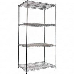 ALERA - 4,000 Lb Capacity 4 Shelf Wire Shelving - Starter Unit - Apex Tool & Supply
